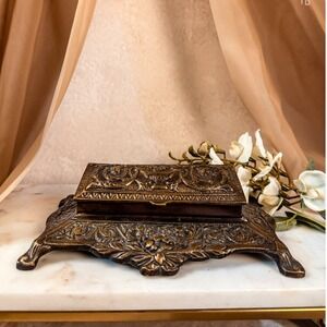Bronze Art Nouveau Stamp Box